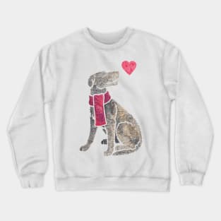 Watercolour Deerhound Crewneck Sweatshirt